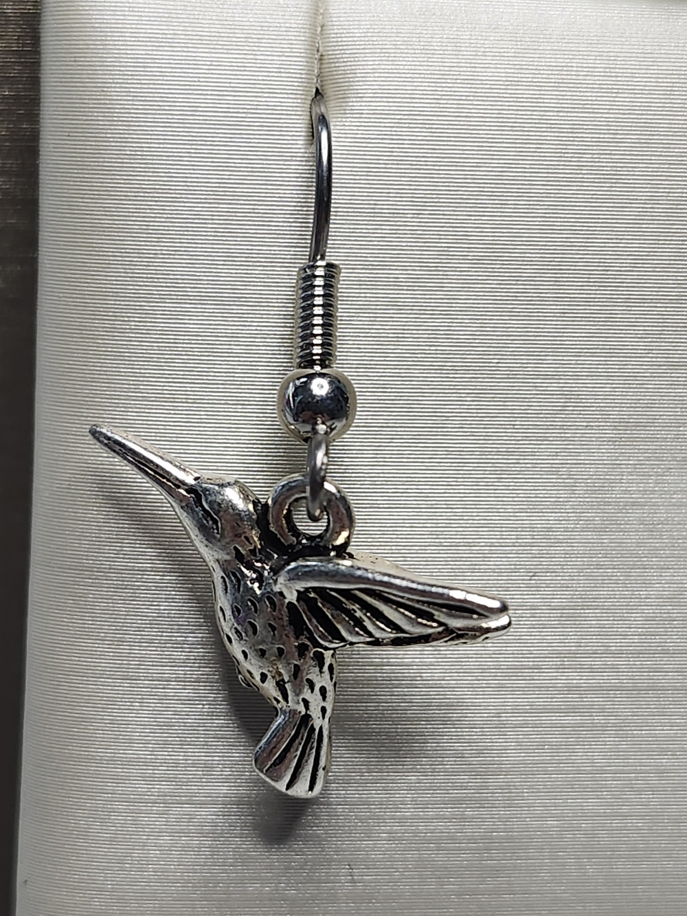 Earrings Silver Birds Hand Crafted Silver Hummingbird Dangle Earrings